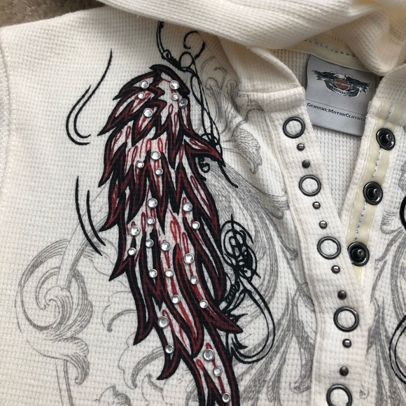 🔥🔥Harley-Davidson long sleeve thermal with rhinestones - Picture 4 of 9